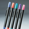 Shot showing Itoya Calligraphy Markers in blue, red, green, purple, and pink