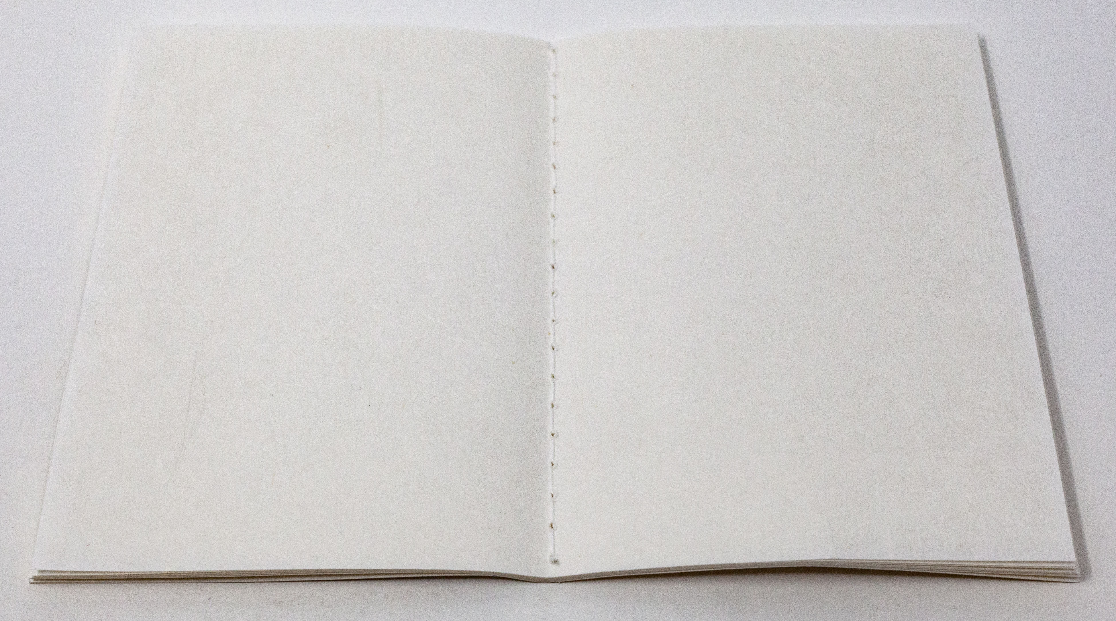 Elevated angle of the inside of notebook