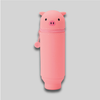 Front shot of PuniLabo Pink Pig Stand Up Pen Case