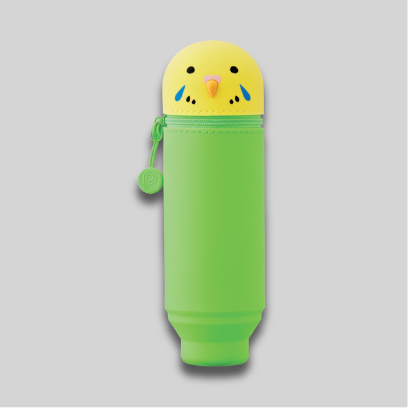 Front shot of PuniLabo Parrot Stand Up Pen Case