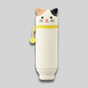 Front shot of PuniLabo Calico Cat Stand Up Pen Case