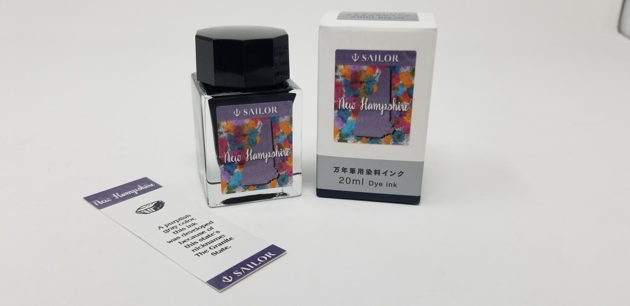 Sailor USA 50 State Bottle Ink Series - New Hampshire