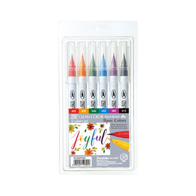 6 Color ZIG CLEAN COLOR Real Brush